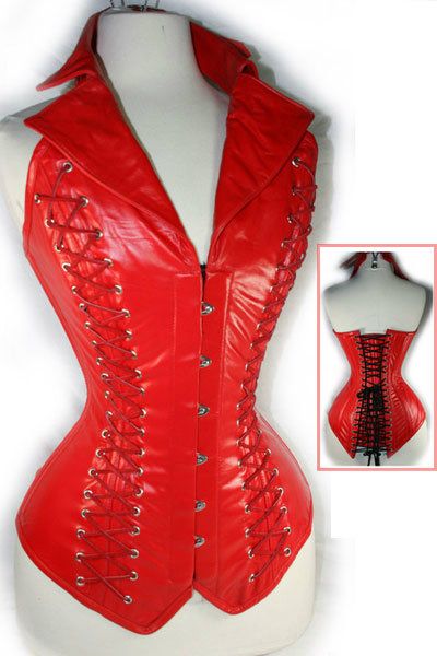 Corselet de Couro Genuino