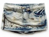 shorts jeans zíper paillette 2